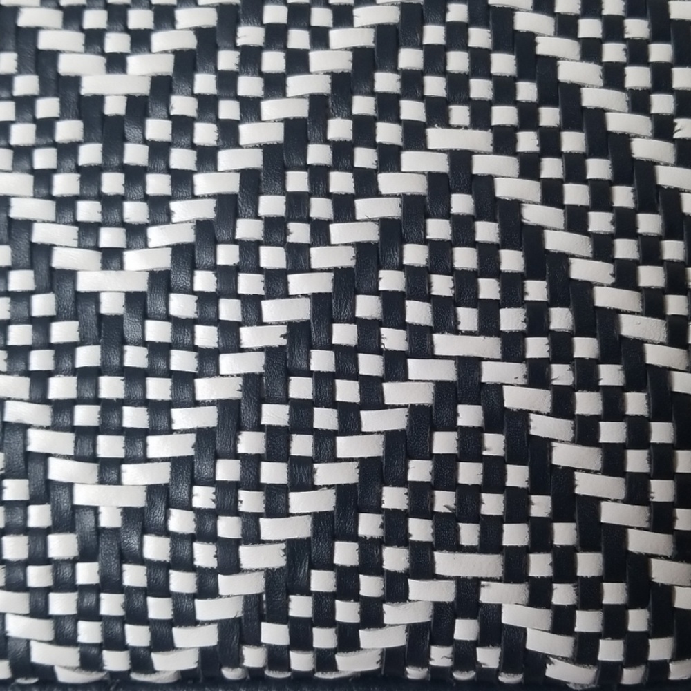 NWT MICHAEL KORS CAMERA BAG WOVEN NAVY CROSSBODY - Picture 8 of 8